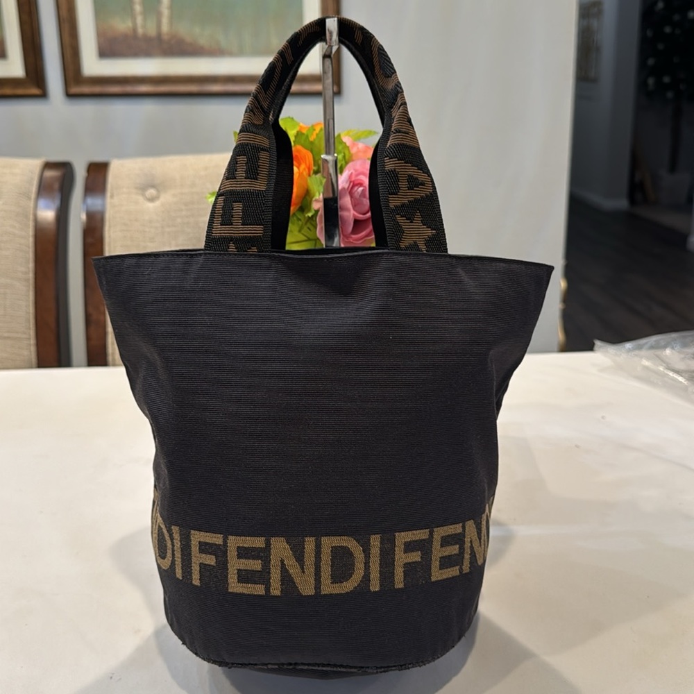 Authentic Fendi round tote bag